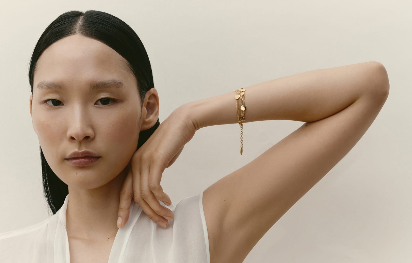 克拉钻石18K金手镯 金色 女款 - Brunello Cucinelli