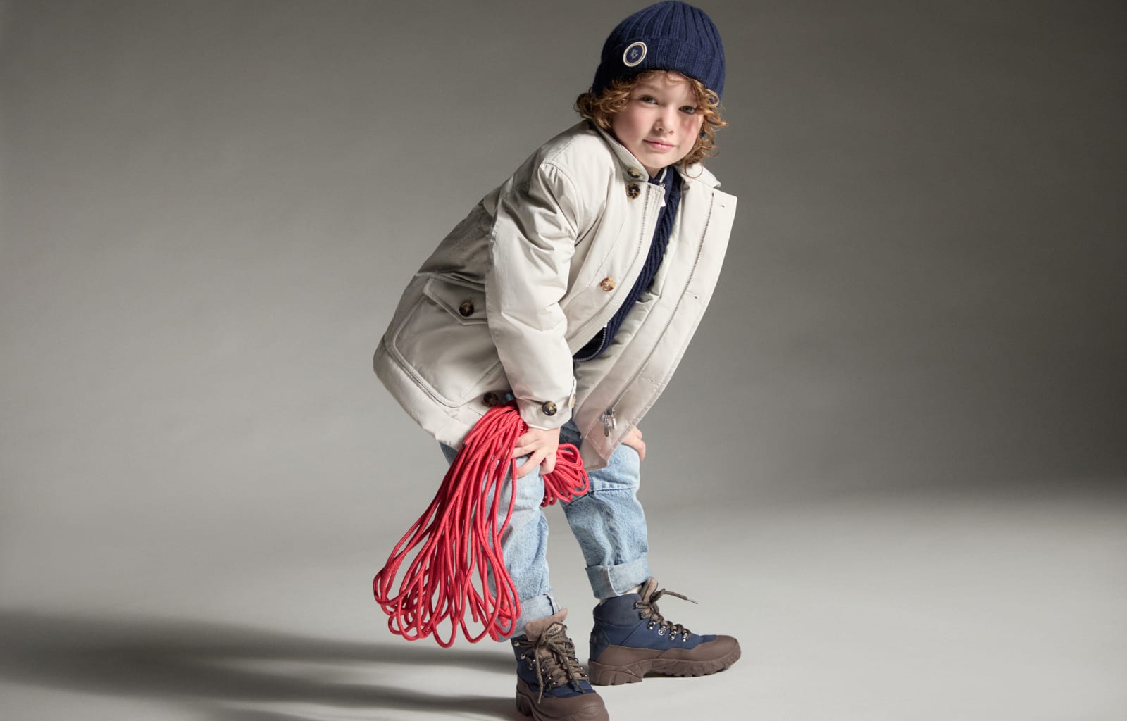 Malfilé棉质开衫 海军蓝 男童 - Brunello Cucinelli