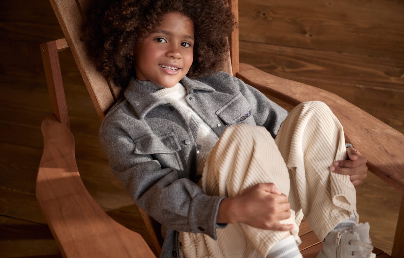Corduroy A-line trousers Milk Girls - Brunello Cucinelli