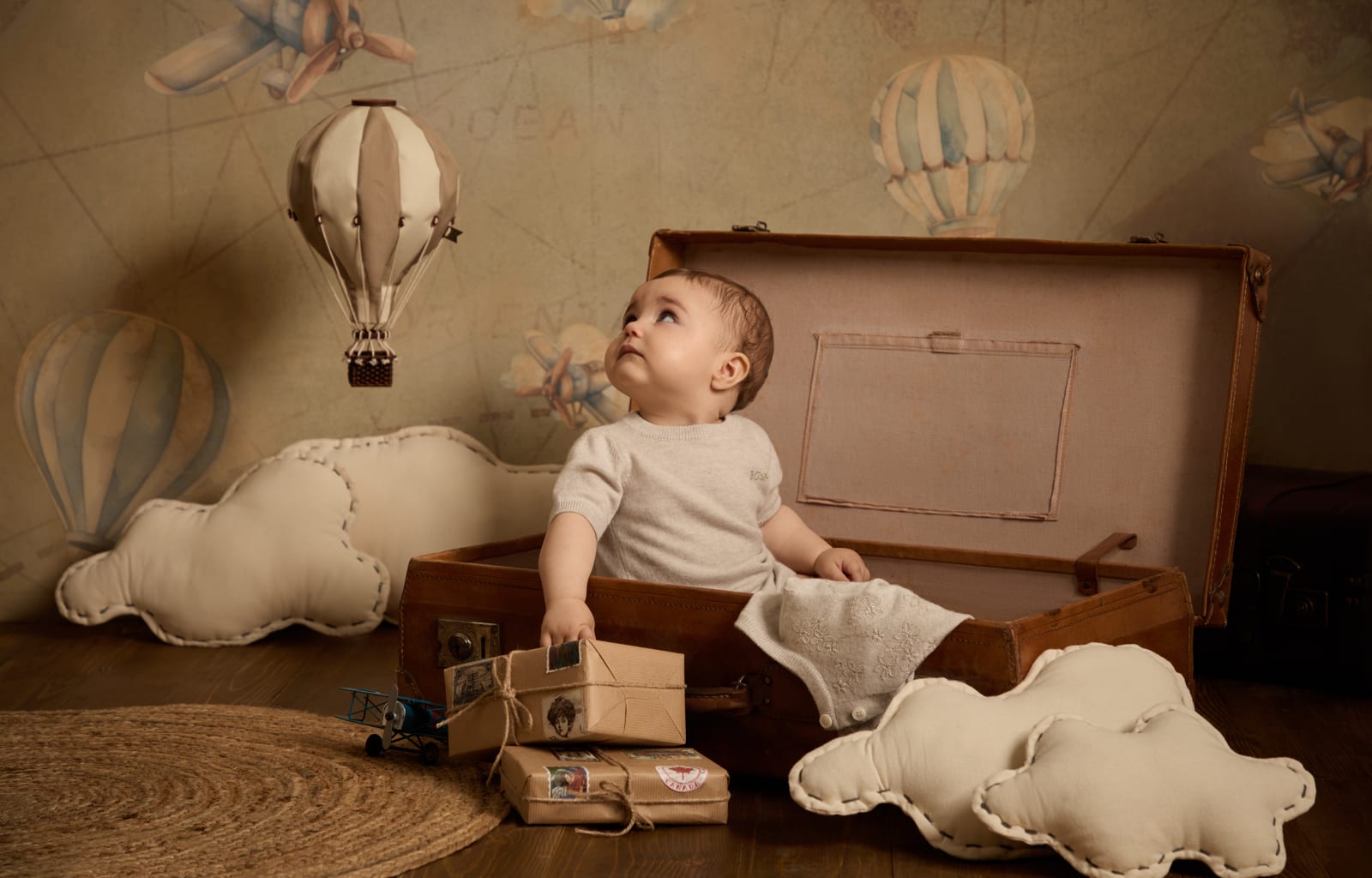 伯尼小熊幼童长袜 灰白色 幼童 - Brunello Cucinelli