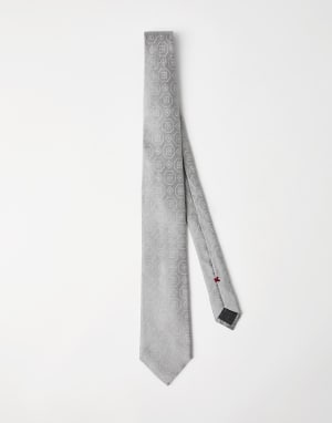 Silk necktie Pearl Man - Brunello Cucinelli