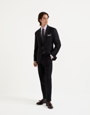 BRUNELLO CUCINELLI ネイビー ダブルブレストジャケット Men's blazers and waistcoats | Brunello Cucinelli