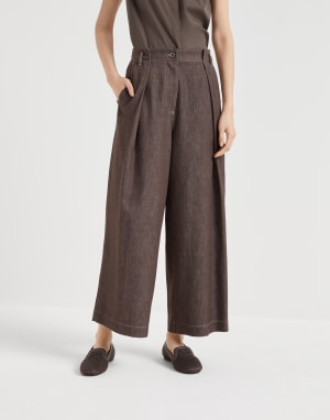 BRUNELLO CUCINELLI ブルネロクチネリ ウール キュロットパンツ レディース ジーンズ - デザイナーズ デニム コレクション