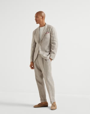 BRUNELLO CUCINELLI ジャケット リネン シルク ベージュ 46 BRUNELLO CUCINELLI - 【中古】ブルネロクチネリ Brunello