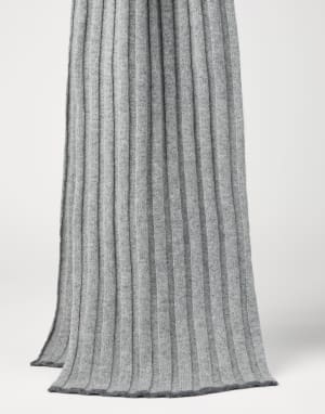 メンズ カシミア、シルク、コットン製スカーフ | Brunello Cucinelli