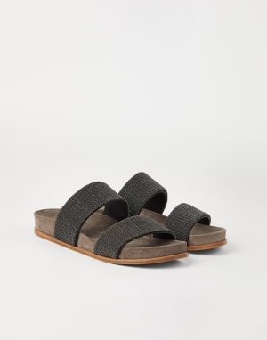 Leather sandals for women | Brunello Cucinelli