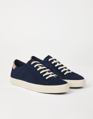 【Brunello Cucinelli】快適さのためのレザースニーカー Brunello Cucinelli Leather Panelled Sneakers | Neutrals