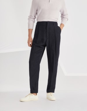 BRUNELLO CUCINELLI レキュラフィットストレトレックトラウサ メンズファッション：すべてのファッションルック| Brunello