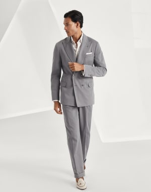 BRUNELLO CUCINELLI レキュラフィットストレトレックトラウサ メンズファッション:すべてのファッションルック| Brunello