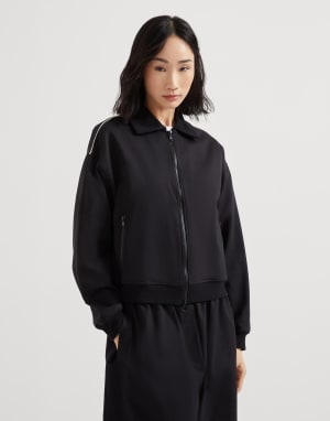 Interlock sweatshirt Black Woman - Brunello Cucinelli
