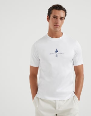 送料&関税込】Brunello Cucinelli V-neck Silver T-shirt Men's 送料&関税込】Brunello Cucinelli V-neck Silver T-shirt Men's