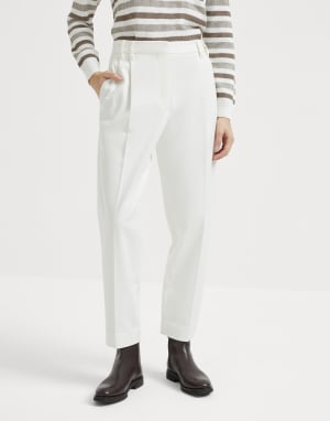Pantalon Slouchy Panama Femme - Brunello Cucinelli