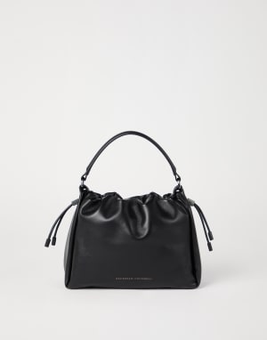 ショルダーバッグ・ポシェット BRUNELLO CUCINELLI 'Hobo Brioche' crossbody bag Suede Brioche Hobo bag for Woman in Ivory | Brunello Cucinelli
