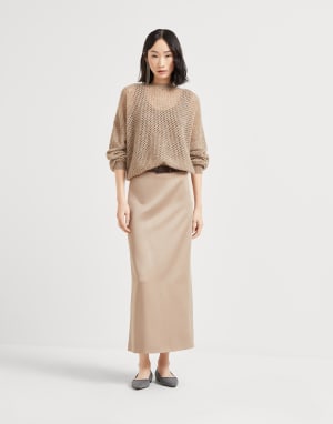 ダズリングメッシュ セーター ヘーゼルナッツ レディース - Brunello Cucinelli