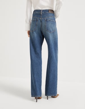 Contemporary Loose-Hose Jeansblau Damen - Brunello Cucinelli