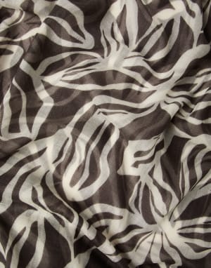 Cashmere floral print scarf Multicoloured Woman - Brunello Cucinelli