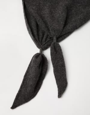 Cashmere scarf Anthracite Woman - Brunello Cucinelli