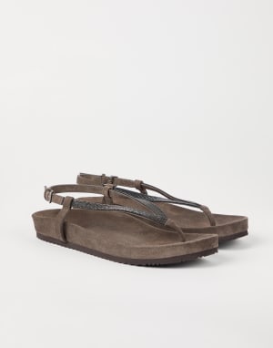 Leather sandals for women | Brunello Cucinelli