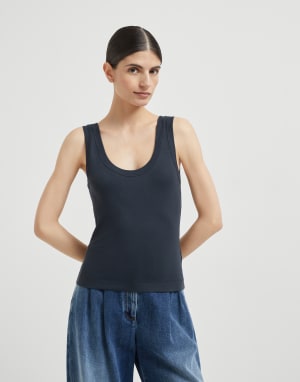 Ribbed jersey top Night Woman - Brunello Cucinelli