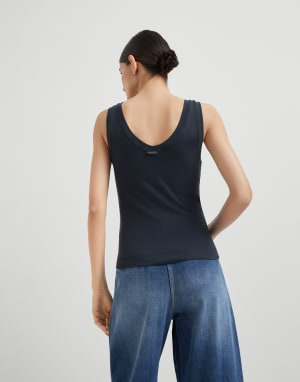 Ribbed jersey top Night Woman - Brunello Cucinelli