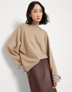 Cashmere sweater Light Brown Woman - Brunello Cucinelli