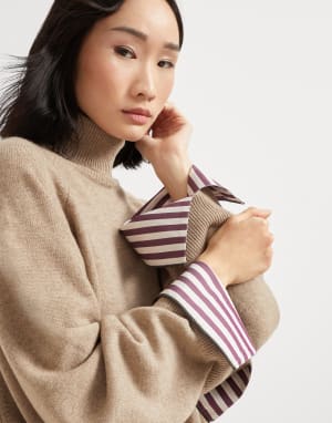 Jersey de cachemir Marrón Claro Mujer - Brunello Cucinelli