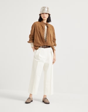 Dazzling Net sweater Oat Woman - Brunello Cucinelli