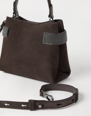 Essence 小号手挽包 松果布朗色 女款 - Brunello Cucinelli