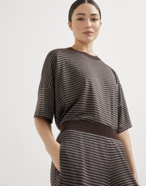 Strickhose aus Kaschmir Kakao Damen - Brunello Cucinelli