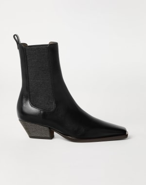 Chelsea boots with monili Black Woman - Brunello Cucinelli
