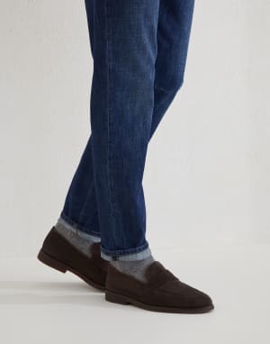 美品 ブルネロクチネリ カーフスキン ローファー シューズ 37 美品 ブルネロクチネリ カーフスキン ローファー シューズ 37