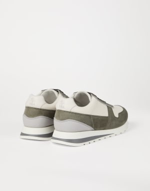 Calfskin and suede runners Panama Man - Brunello Cucinelli