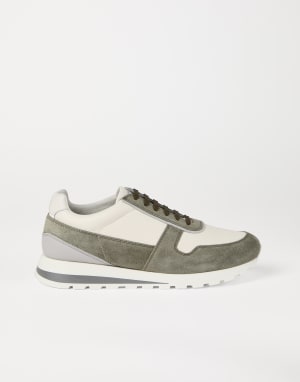 Calfskin and suede runners Panama Man - Brunello Cucinelli