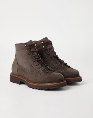 Suede boots Brown Man - Brunello Cucinelli
