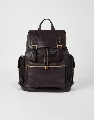 ブルネロクチネリ レザー メッセンジャーバッグ ブラウン レザーバッグ メンズ レザーバッグ＆バックパック | Brunello Cucinelli