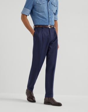 BRUNELLO CUCINELLI*風合いが魅力的*アンスラサイト パンツ メンズ パンツ＆バミューダショートパンツ | Brunello Cucinelli
