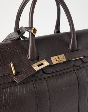 Leather country bag Brown Man - Brunello Cucinelli