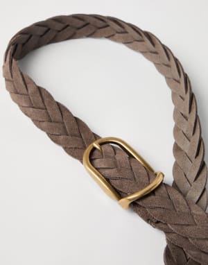 Braided belt Taupe Man - Brunello Cucinelli