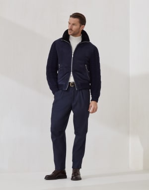 Ribbed turtleneck sweater Panama Man - Brunello Cucinelli