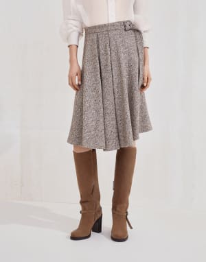 スカート BRUNELLO CUCINELLI Woman Skirt Beige MD527G3329 C002 Chino skirt for Woman in Beige | Brunello Cucinelli