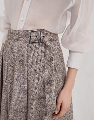 Flecked chevron kilt skirt Rope Woman - Brunello Cucinelli