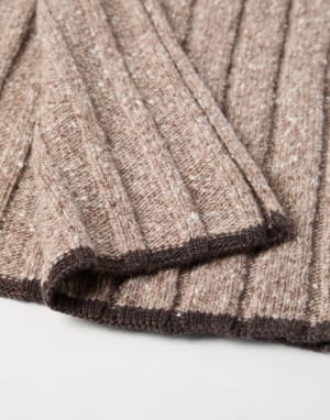 Bufanda de punto de cachemir Avellana Hombre - Brunello Cucinelli