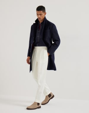 T-shirt with faux-layering Bordeaux Man - Brunello Cucinelli