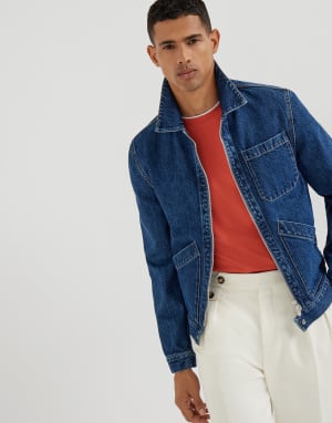 T-shirt with faux-layering Orange Man - Brunello Cucinelli