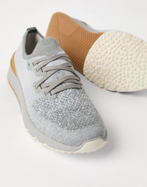 Knit runners Light Grey Man - Brunello Cucinelli