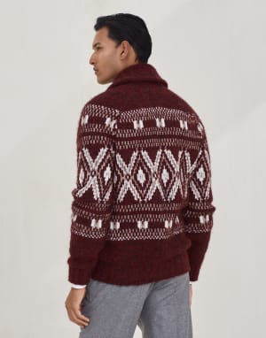 Cardigan à boutons en métal Amarante Homme - Brunello Cucinelli