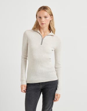 Virgin wool and cashmere sweater Pearl Woman - Brunello Cucinelli