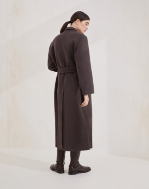 Handcrafted coat Rust Brown Woman - Brunello Cucinelli