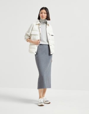 Cashmere sweater with monili Pebble Woman - Brunello Cucinelli