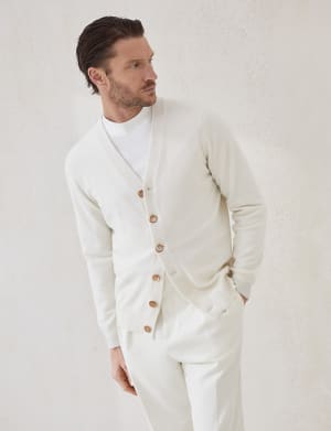 Cashmere cardigan Panama Man - Brunello Cucinelli